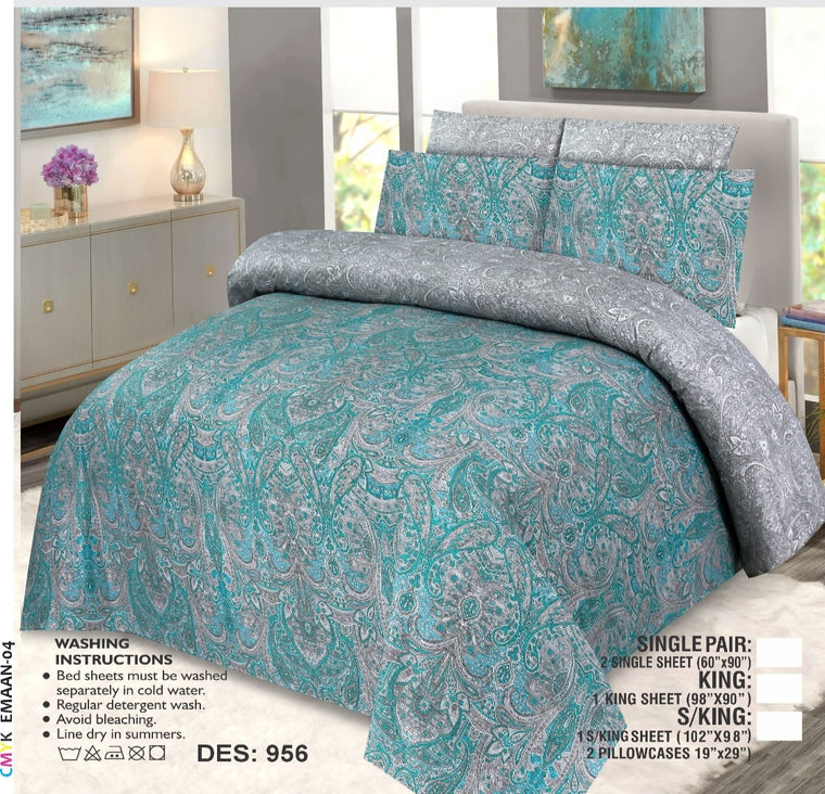 KING-Size Cotton Besdsheet (Export Quality)