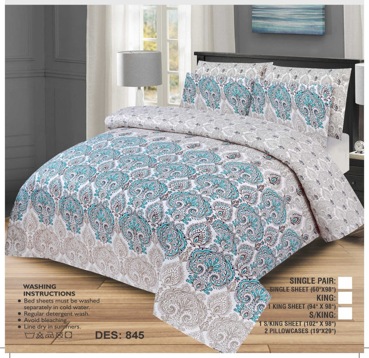 KING-Size Cotton Besdsheet (Export Quality)